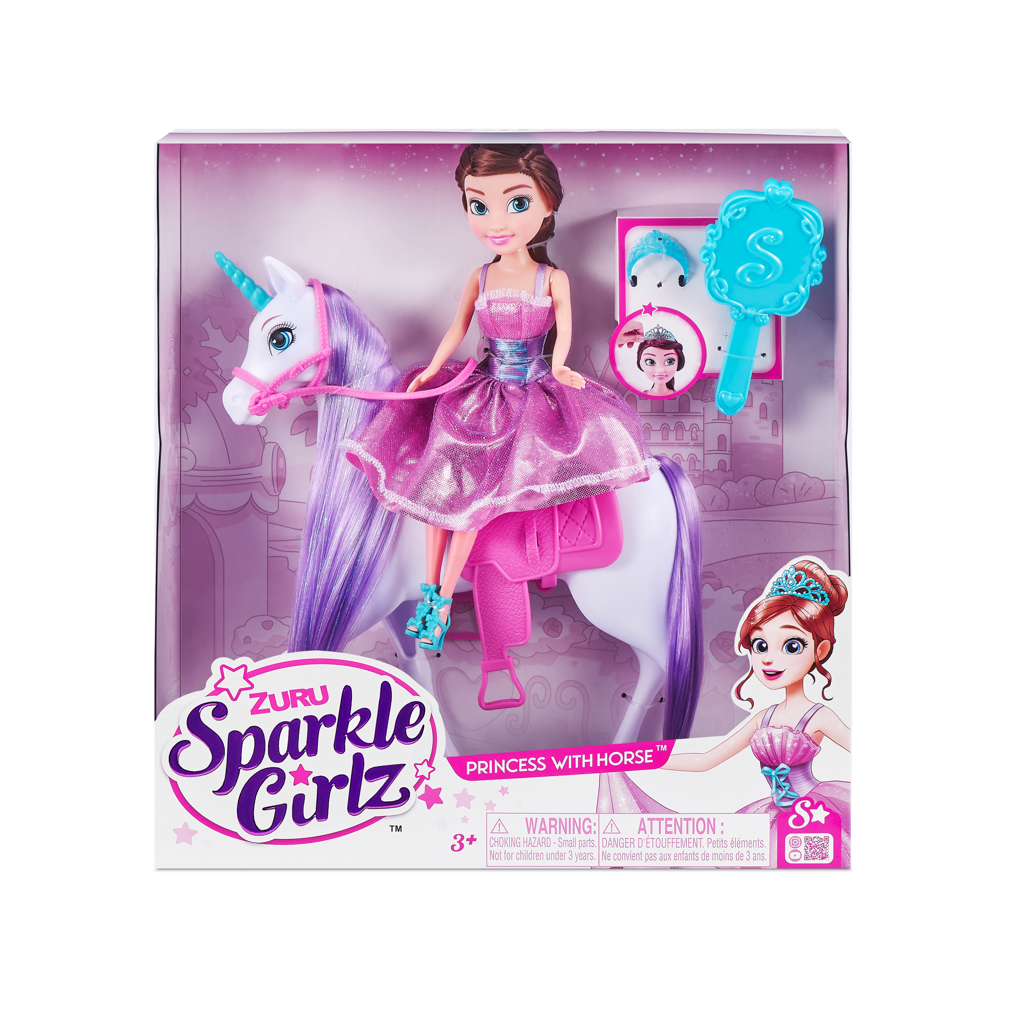 Игровой набор ZURU Sparkle Girlz "Принцесса и единорог"