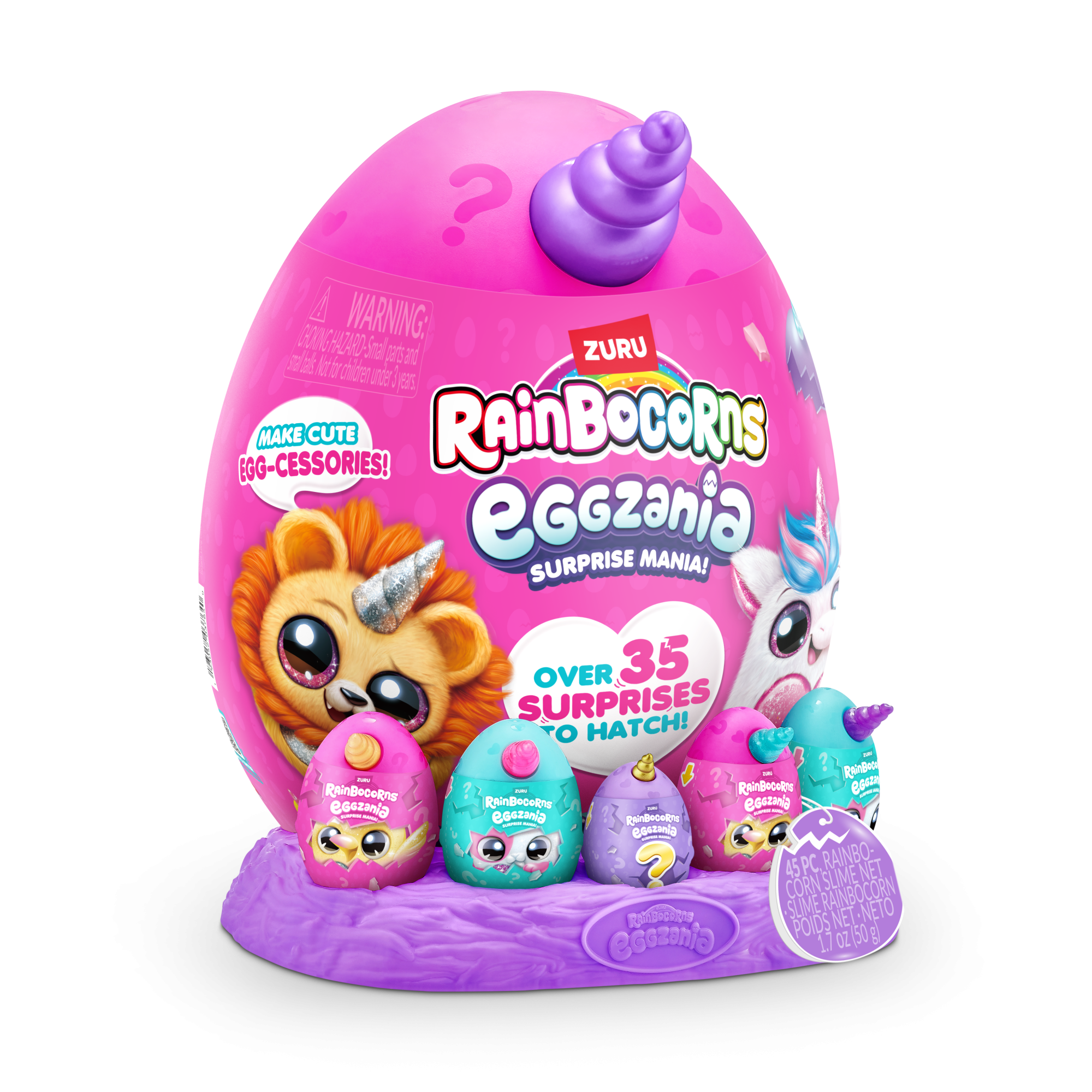 Игровой набор-сюрприз ZURU Rainbocorns Eggzania S1 с акс. в асс.