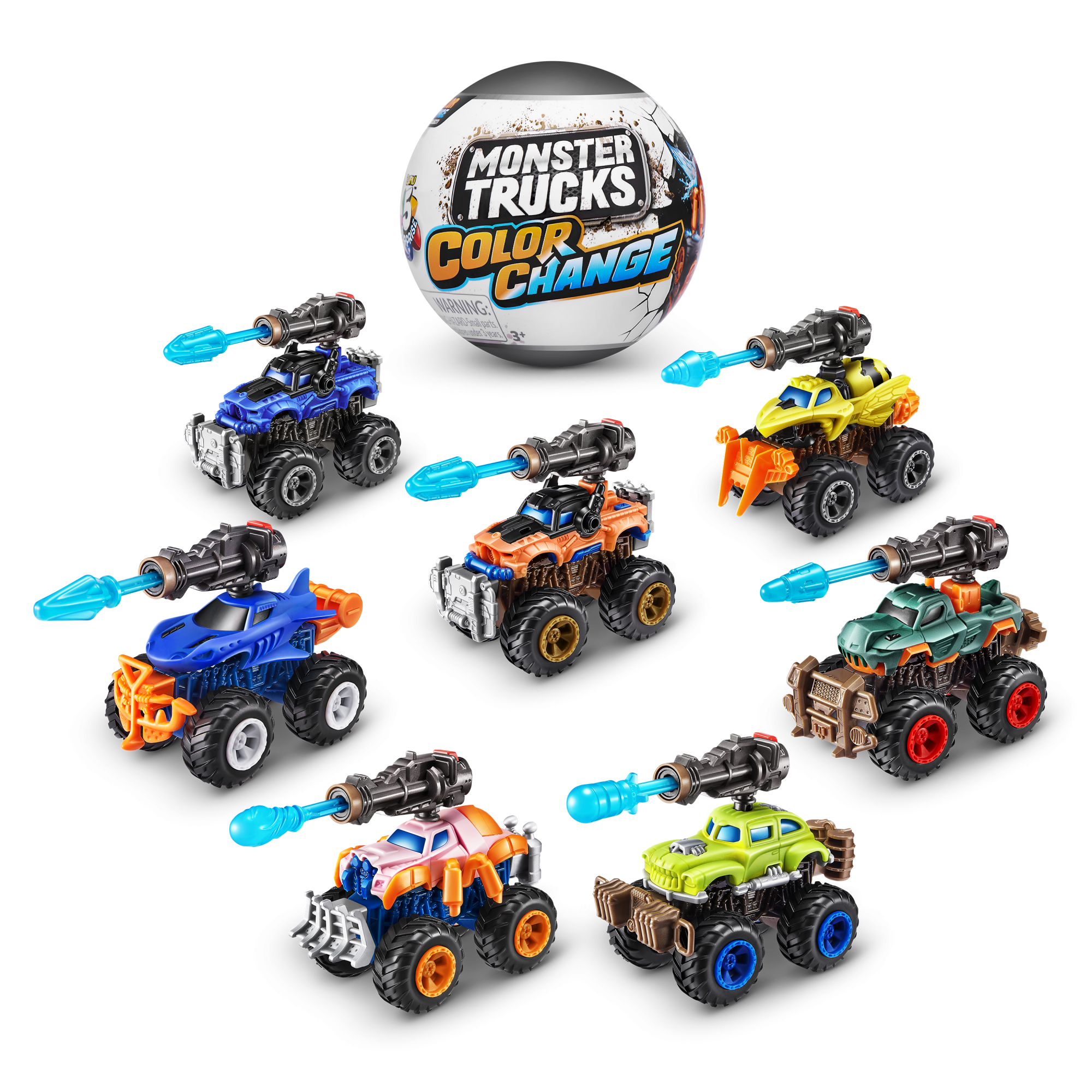 Капсула-сюрприз ZURU 5 Surprise "Монстр-траки" S5 с акс. в асс., дисплей-бокс 12шт.