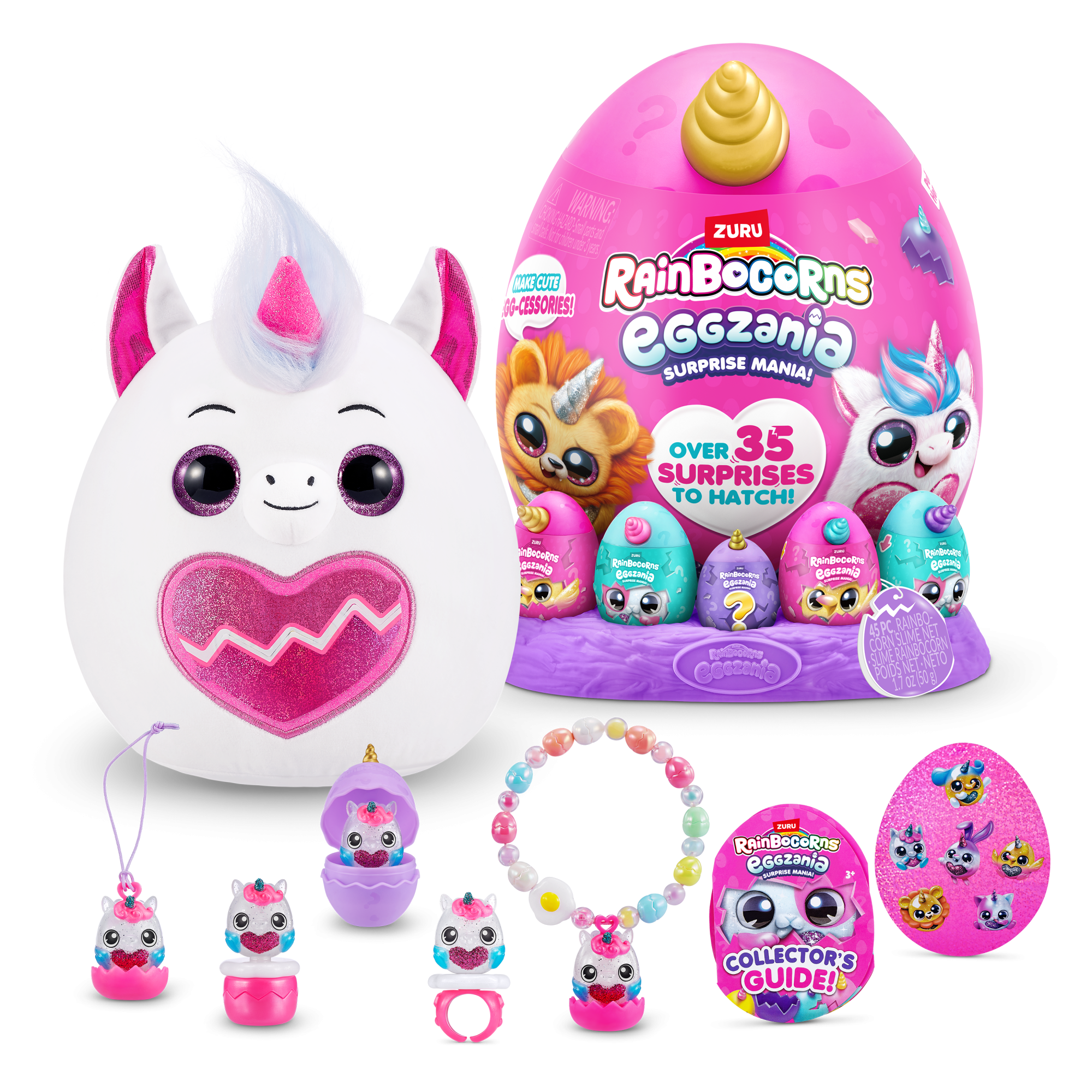 Игровой набор-сюрприз ZURU Rainbocorns Eggzania S1 с акс. в асс.