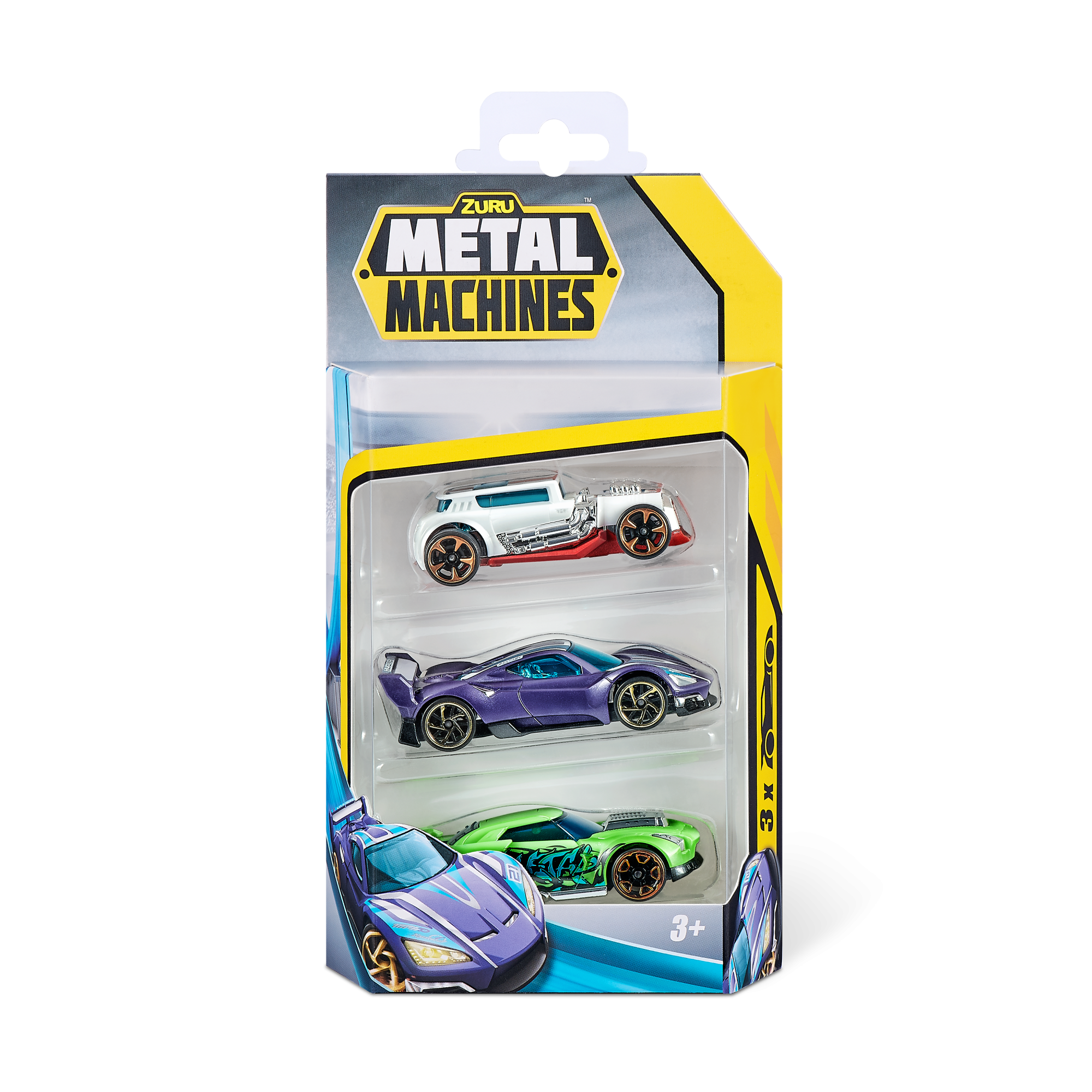 Набор машинок ZURU Metal Machines в асс., 3шт.