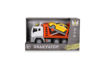 Игрушка-эвакуатор KID ROCKS, масштаб 1:12,со звуком и светом, инерц. механизм