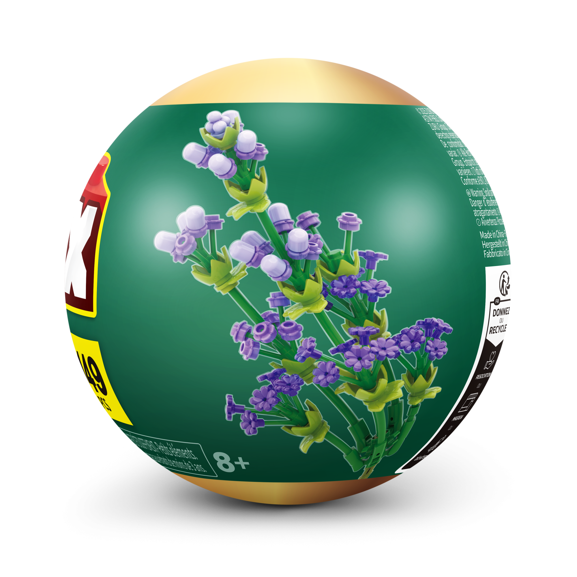 Игровой набор конструктор ZURU MAX Premium Flowers Building Bricks Collection (до 167 деталей)