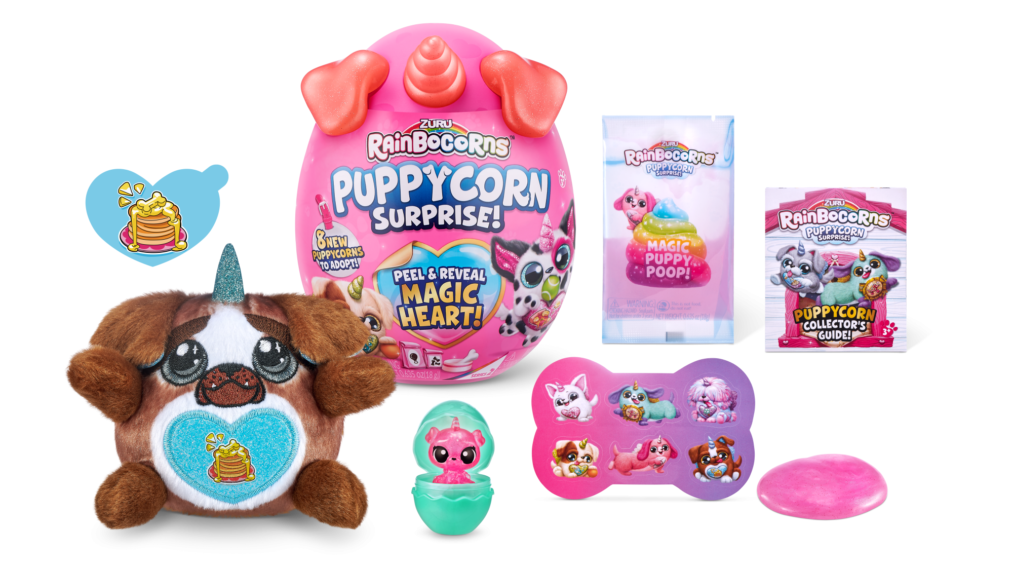 Игровой набор-сюрприз ZURU Rainbocorns Sparkle Puppycorn S4 с акс. в асс., дисплей-бокс 6шт.
