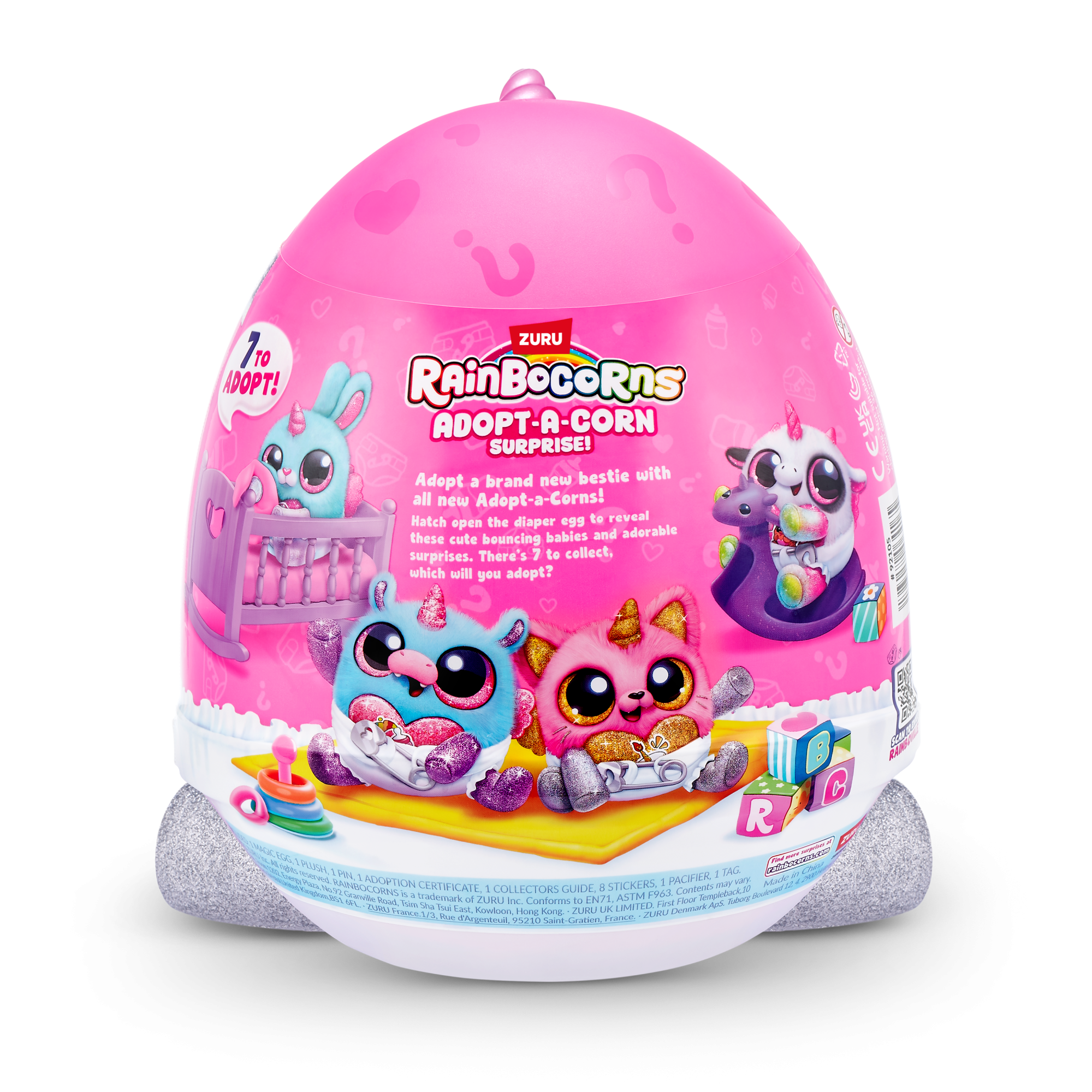 Игровой набор-сюрприз ZURU Rainbocorns Adopt-a-corn  S1 с акс. в асс., малый Игровой набор-сюрприз ZURU Rainbocorns Adopt-a-corn  S1 с акс. в асс., малый