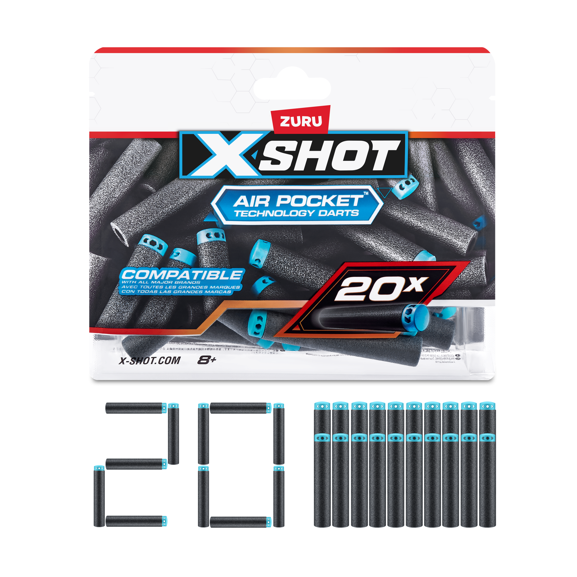 Снаряды для бластера ZURU X-Shot EXCEL, 20шт.