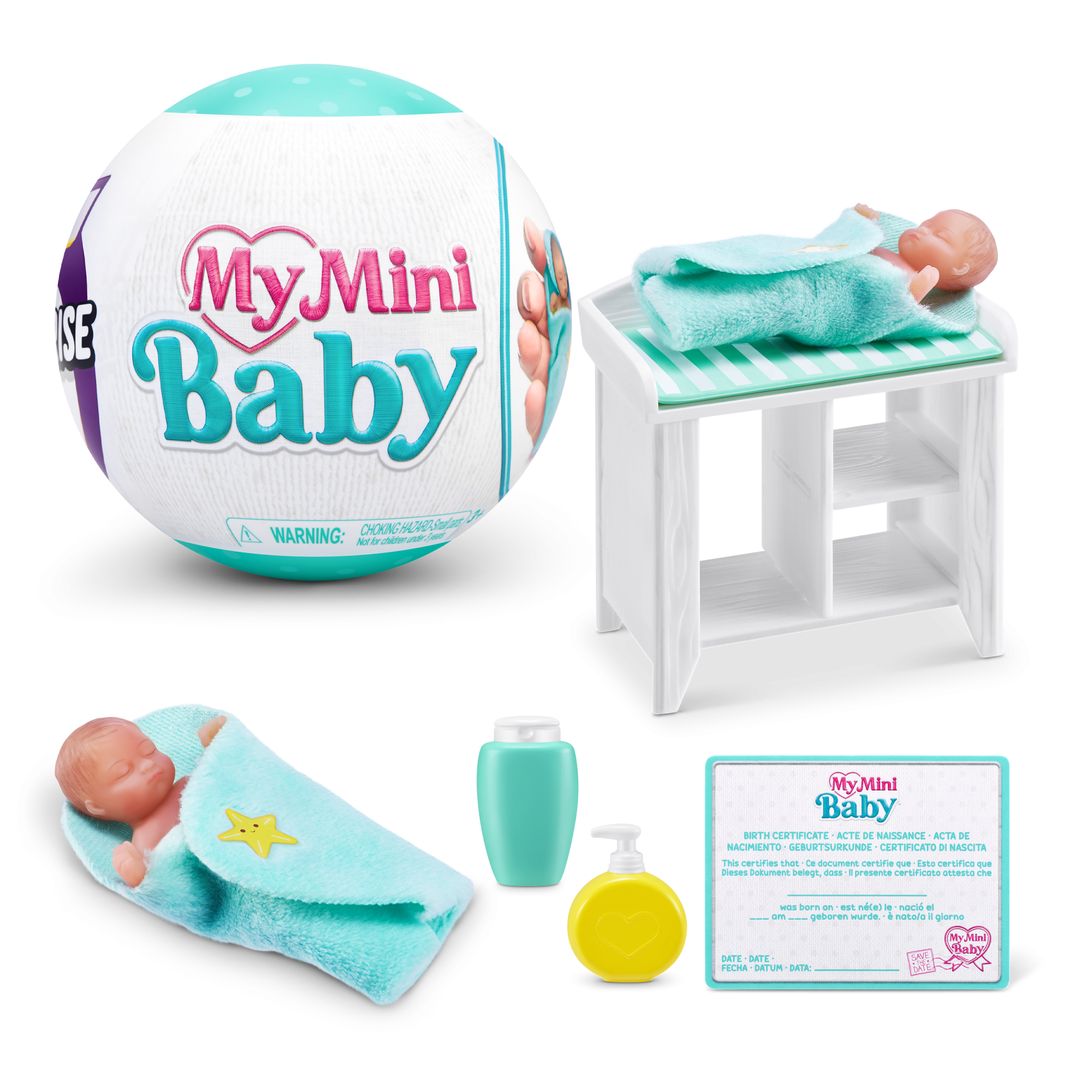 Капсула-сюрприз ZURU 5 Surprise "Мой малыш" S1 с акс. в асс., дисплей-бокс 13шт.