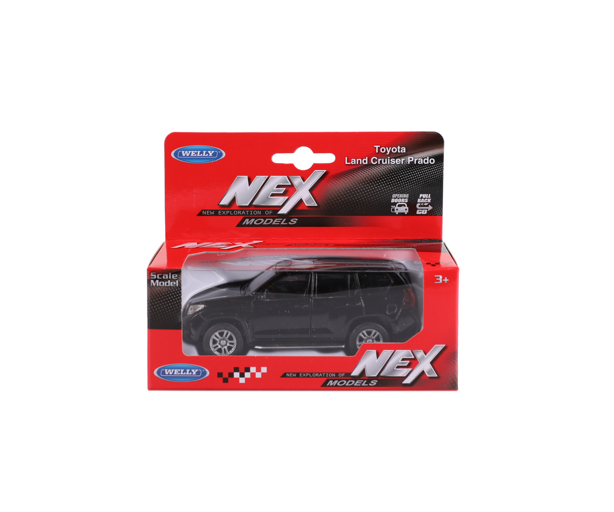 Машинка WELLY 1:38 Toyota Land Cruiser Prado, пруж. мех., цвет в асс. Машинка WELLY 1:38 Toyota Land Cruiser Prado, пруж. мех., цвет в асс.