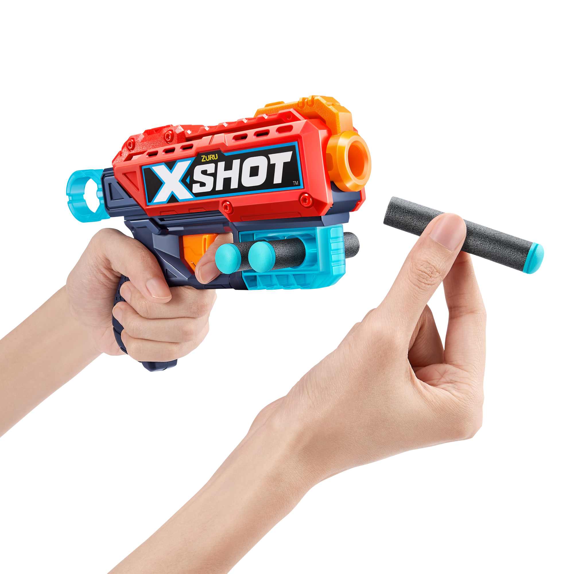 Игровой набор ZURU X-Shot EXCEL Кикбэк ДУО (2 бластера, 6 мишеней, 8 снарядов)