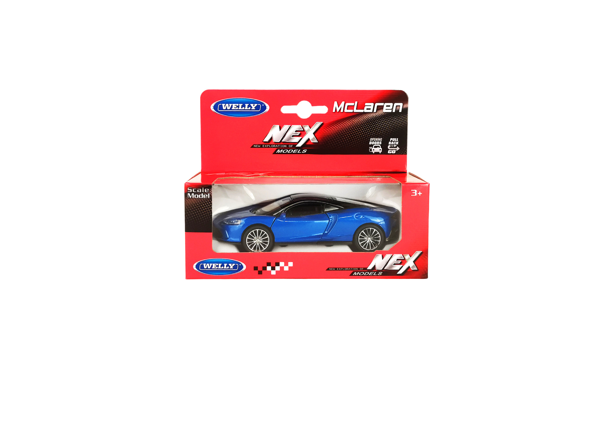 Машинка WELLY 1:38 McLaren GT, пруж. мех., цв. в асс. Машинка WELLY 1:38 McLaren GT, пруж. мех., цв. в асс.