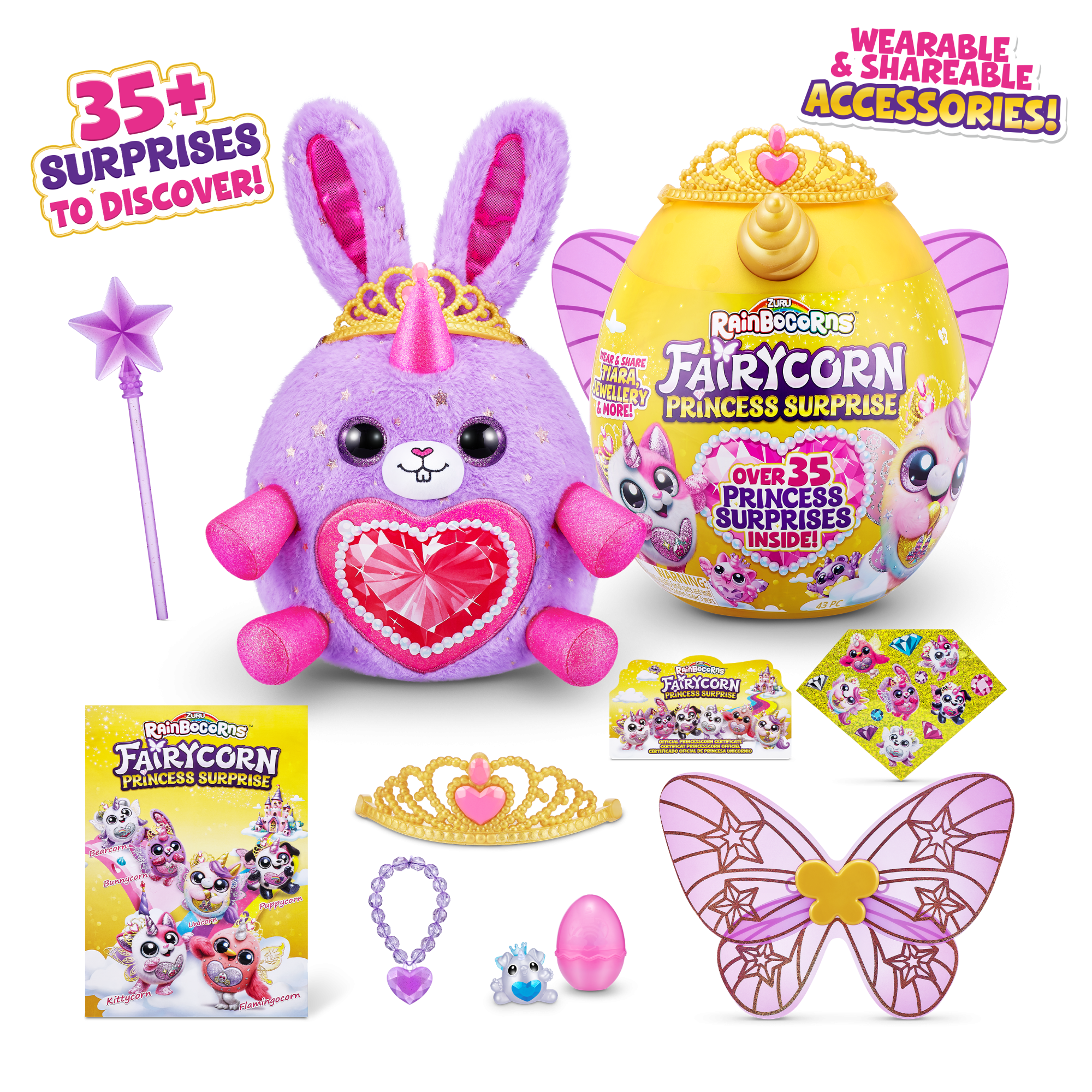 Игровой набор-сюрприз ZURU Rainbocorns Fairycorn Princess S6 с акс. в асс.