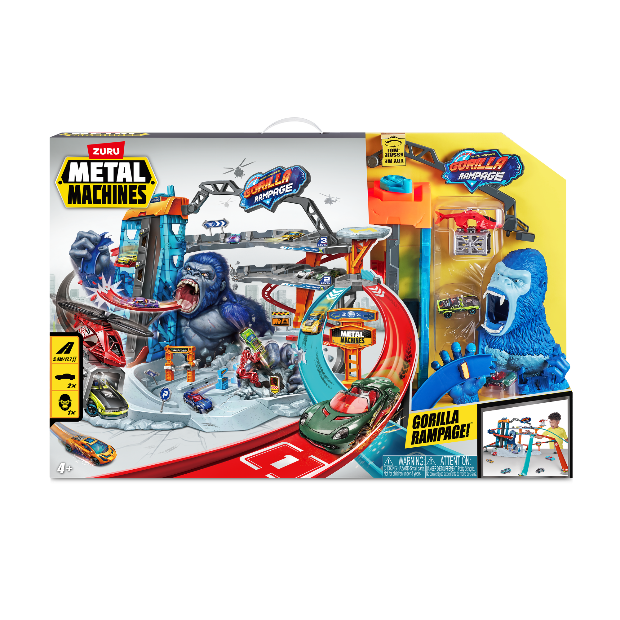 Набор ZURU Metal Machines, трек "Атака гориллы" с машинкой S1, средний