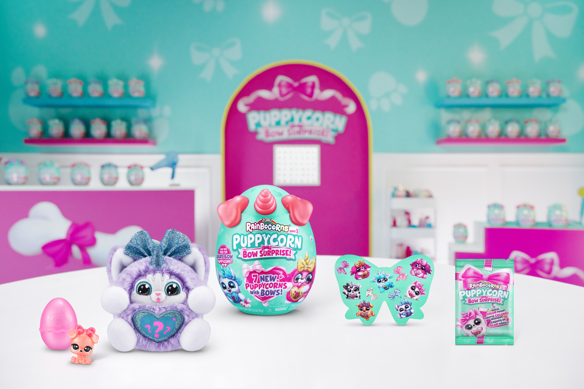 Игровой набор-сюрприз ZURU Rainbocorns Sparkle Puppycorn S6 с акс. в асс.