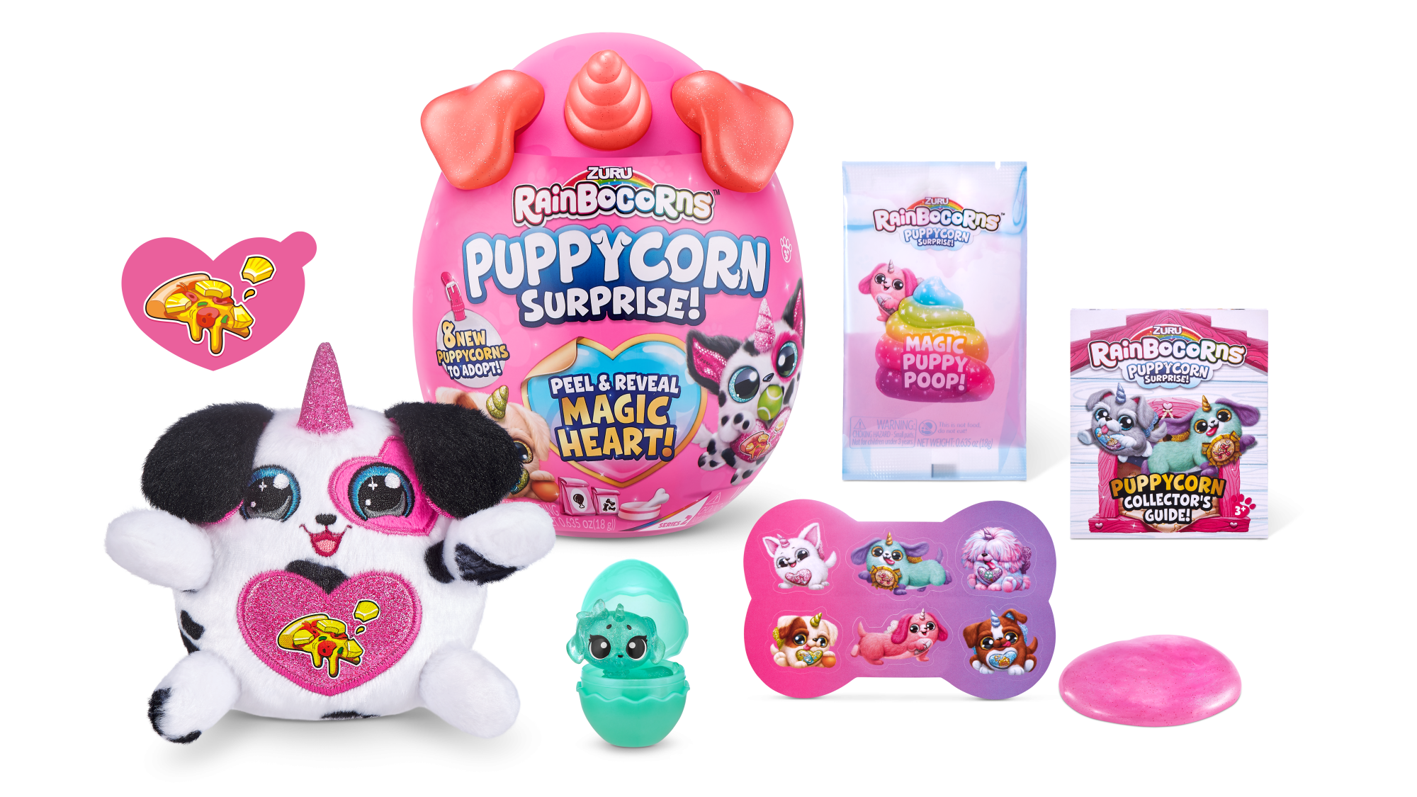 Игровой набор-сюрприз ZURU Rainbocorns Sparkle Puppycorn S4 с акс. в асс., дисплей-бокс 6шт.