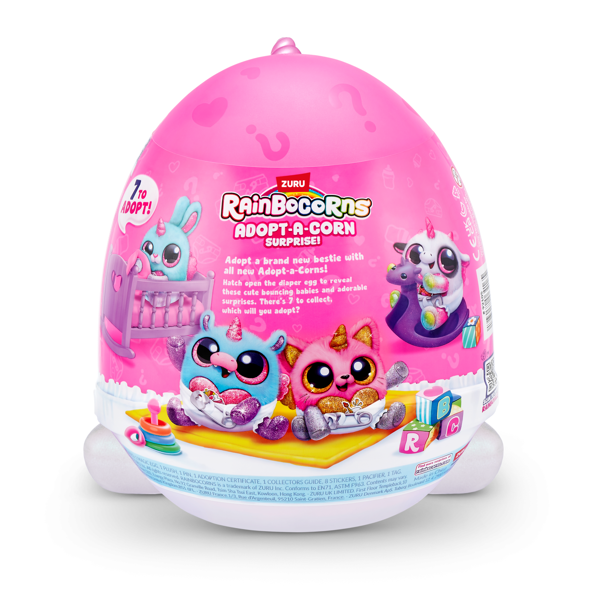Игровой набор-сюрприз ZURU Rainbocorns Adopt-a-corn  S1 с акс. в асс., малый Игровой набор-сюрприз ZURU Rainbocorns Adopt-a-corn  S1 с акс. в асс., малый