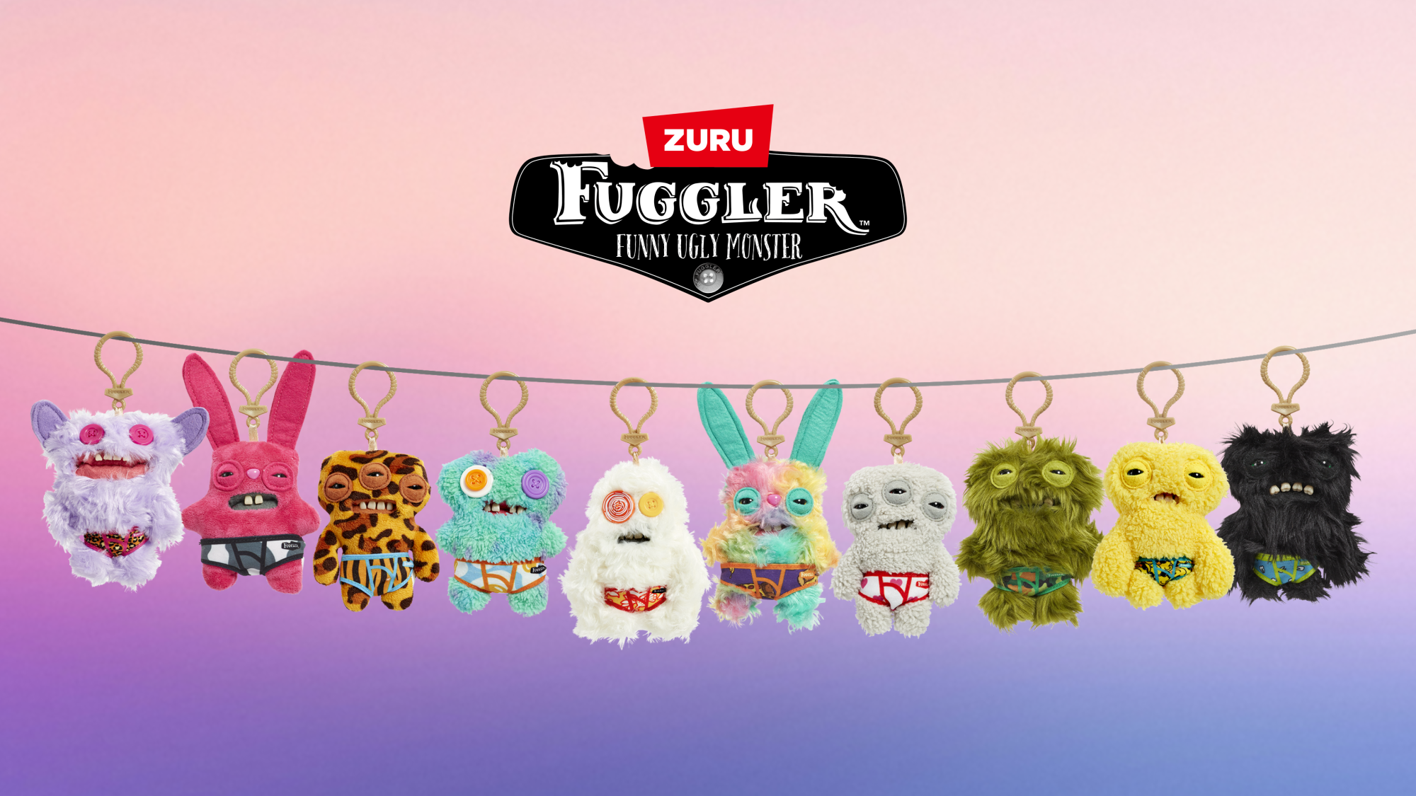 Плюшевая игрушка Zuru Fuggler Key Rings, в асс.