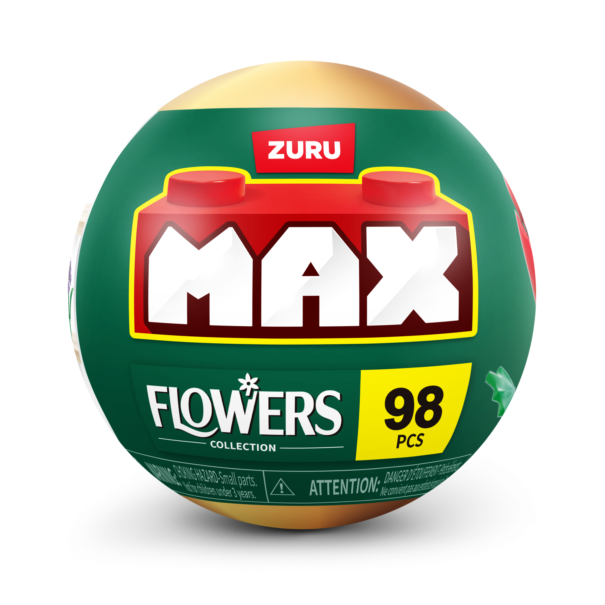 Игровой набор конструктор ZURU MAX Premium Flowers Building Bricks Collection (до 167 деталей)