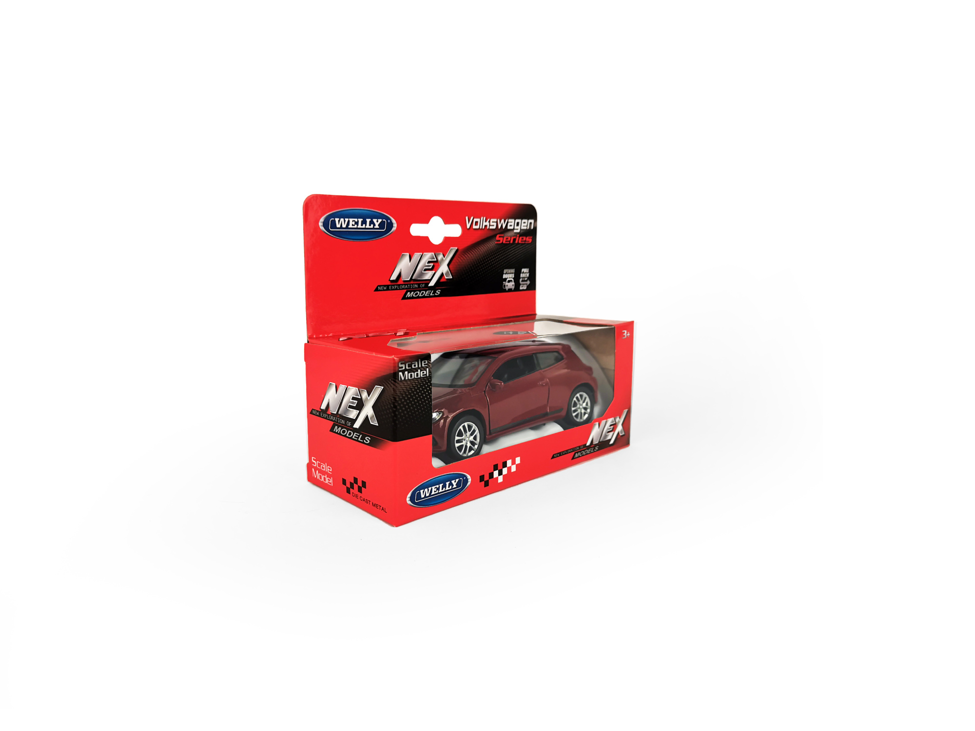 Машинка WELLY 1:38 Volkswagen Scirocco, пруж. мех., цв. в асс.