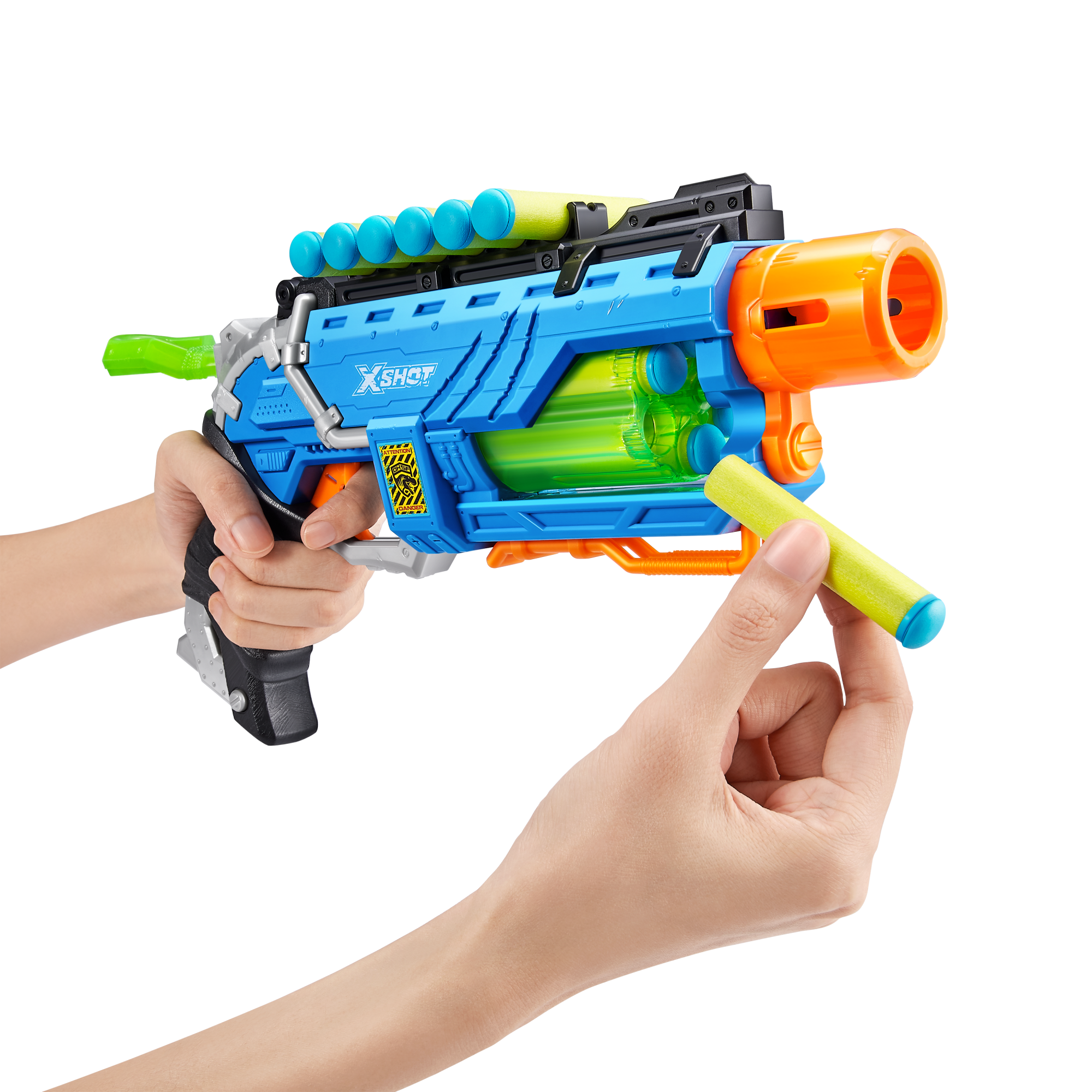 Игровой набор ZURU X-Shot DINO ATTACK Дино Страйкер (бластер, 4 мишени, 16 снарядов)