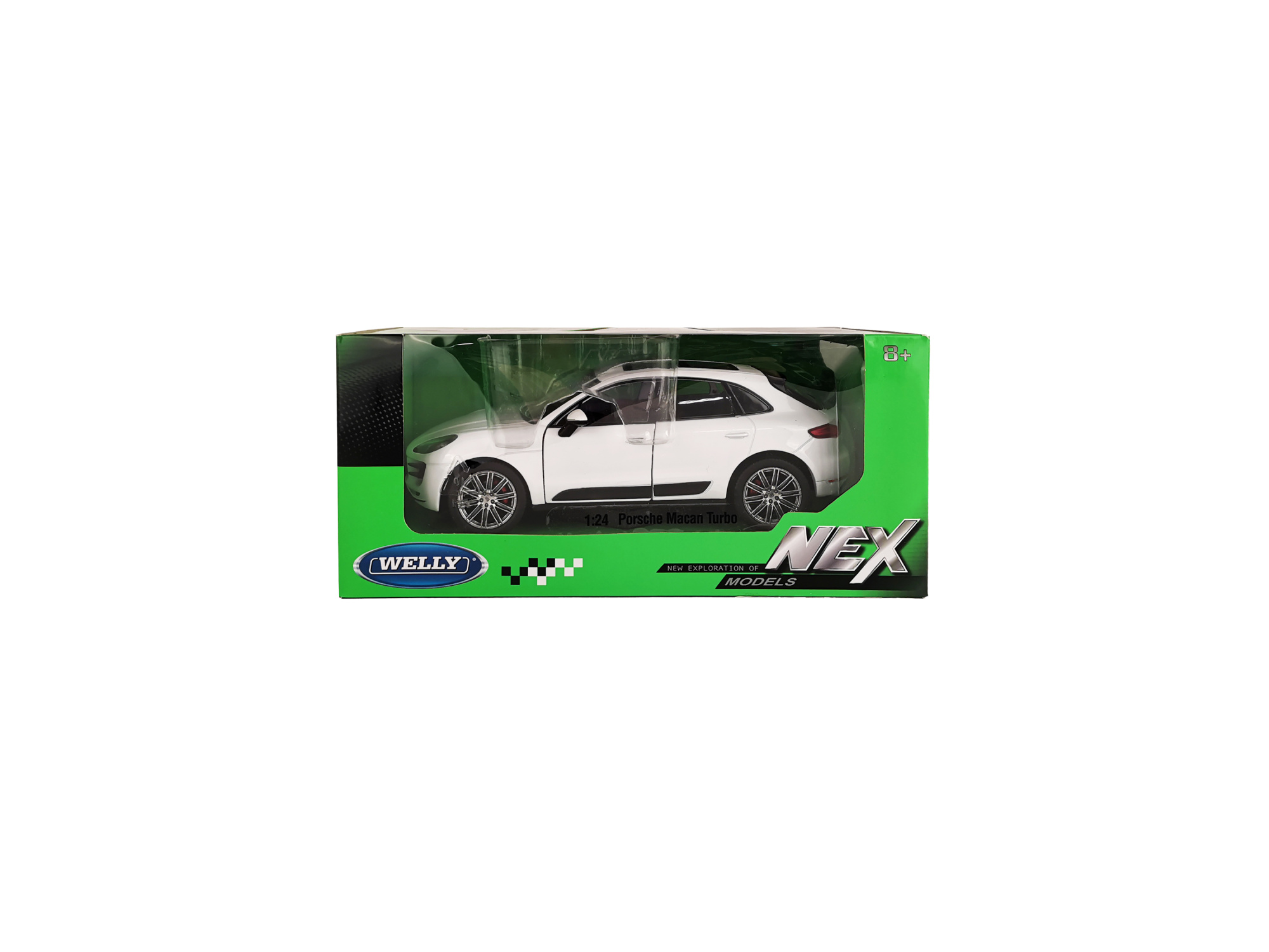 Машинка WELLY 1:24 Porsche Macan Turbo, белый