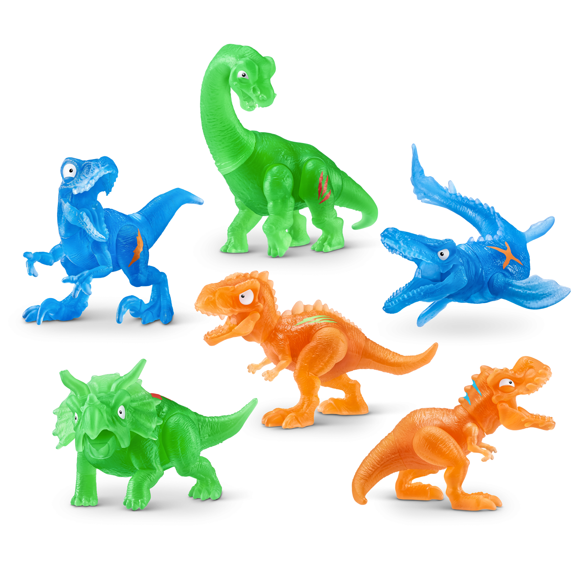 Игровой набор сюрприз в яйце Zuru Smashers Jurassic Light up Dino, с акс., в асс.