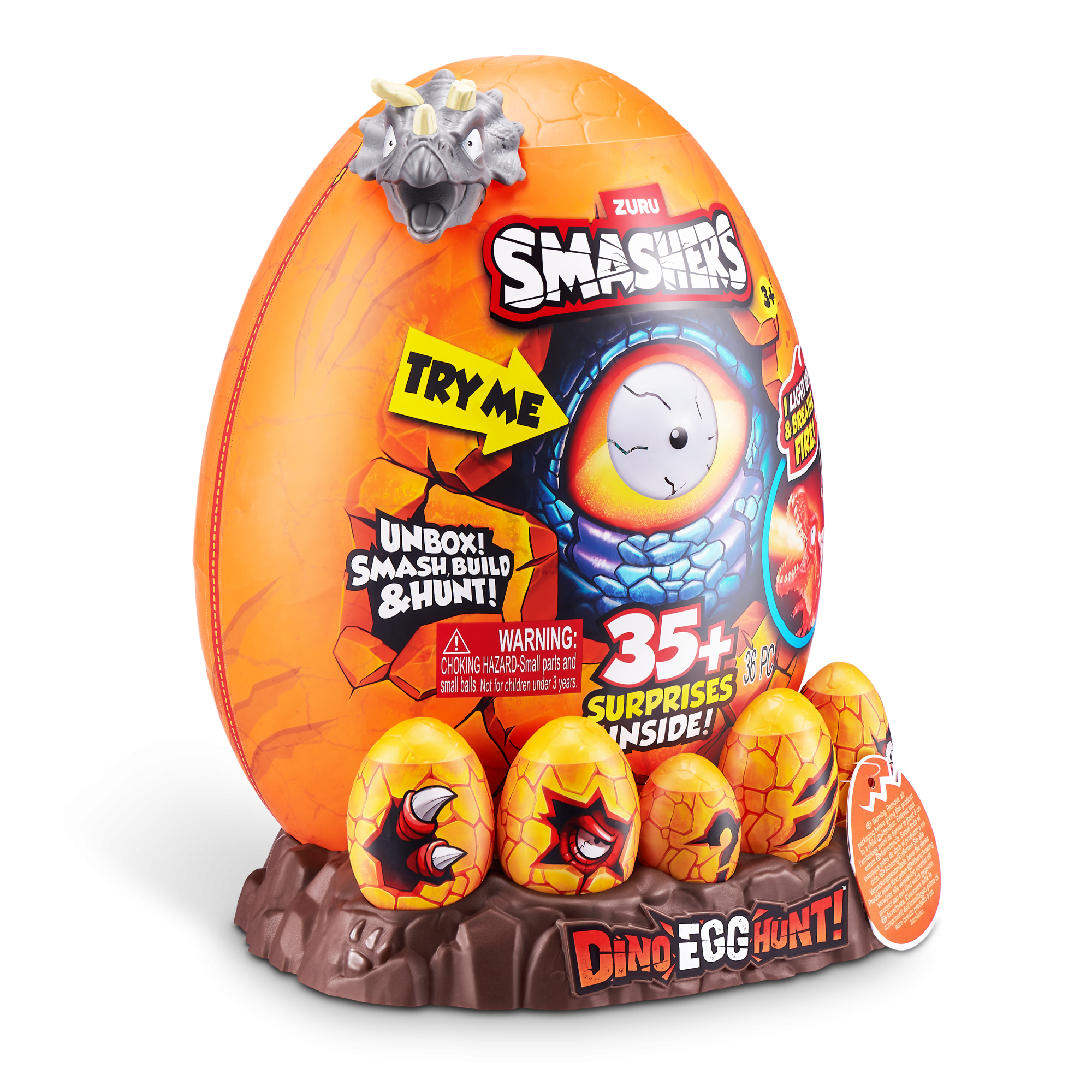 Игровой набор ZURU Smashers Dino Egg Hunt "Дино-раскопки" S1 с акс., в асс.