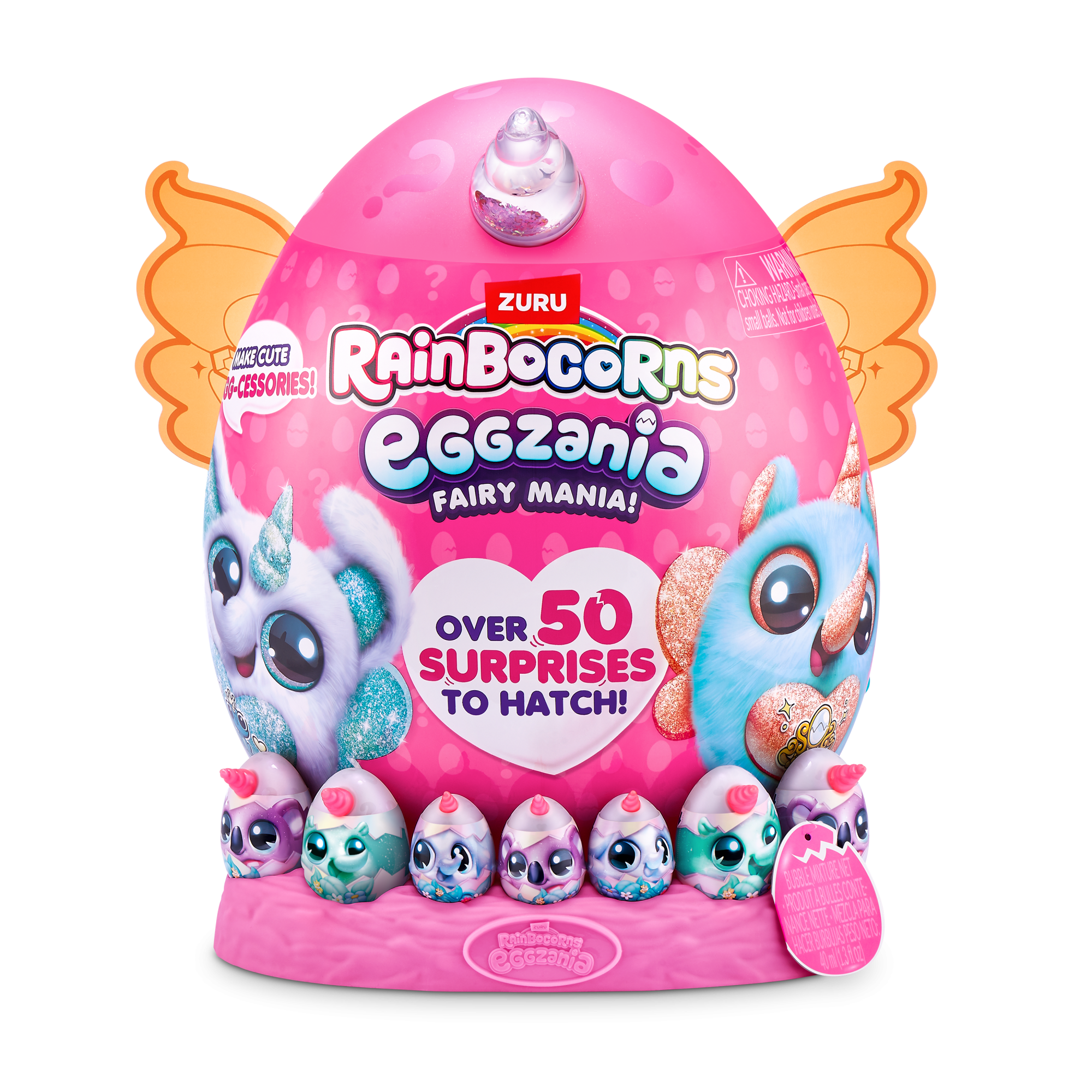Игровой набор-сюрприз ZURU Rainbocorns Eggzania Fairy Mania S1 с акс. в асс., большой