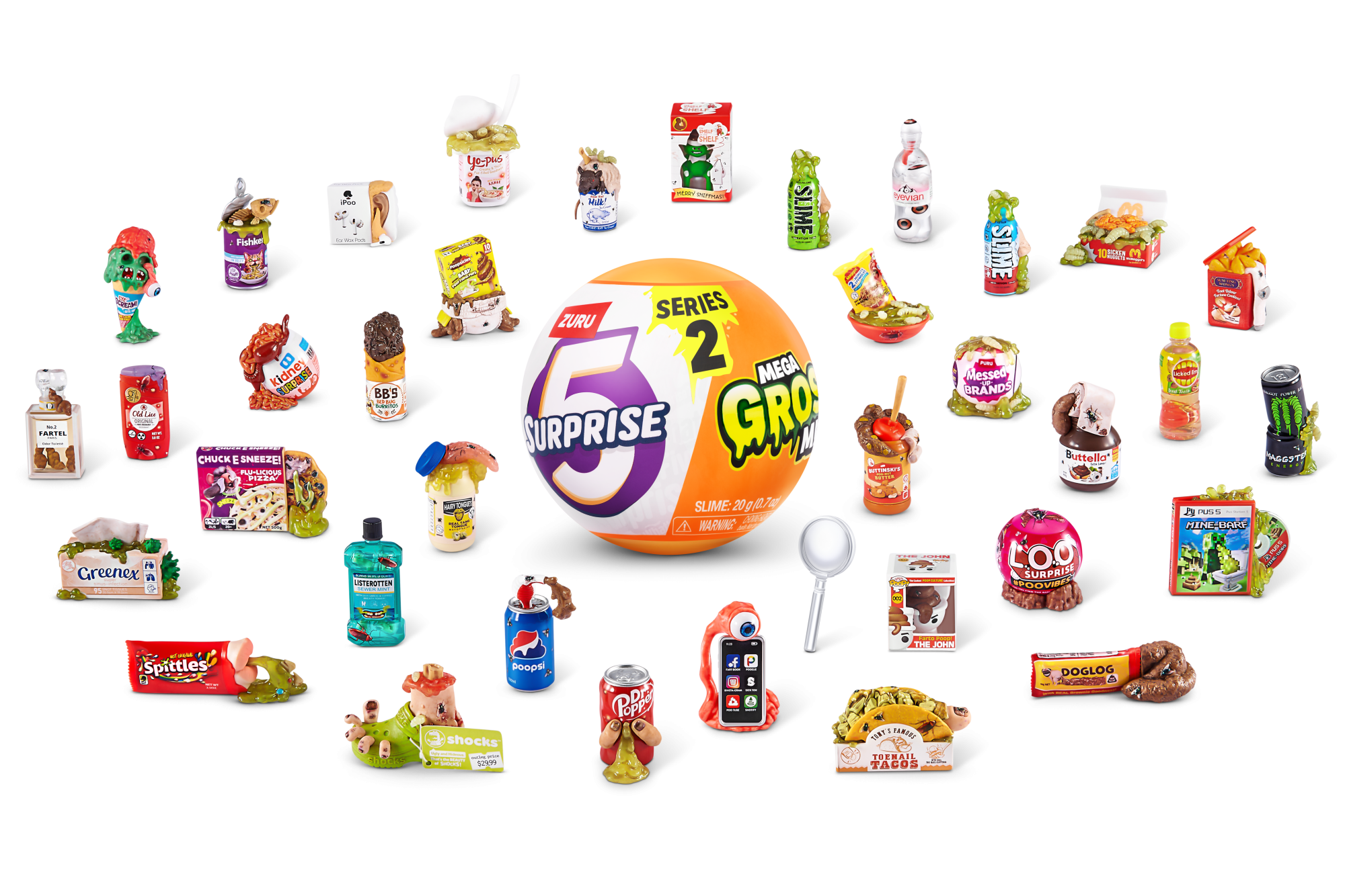 ZURU 5 Surprise "Мега-мерзости!" S2 с акс., игрушка-сюрприз, дисплей-бокс 13шт.