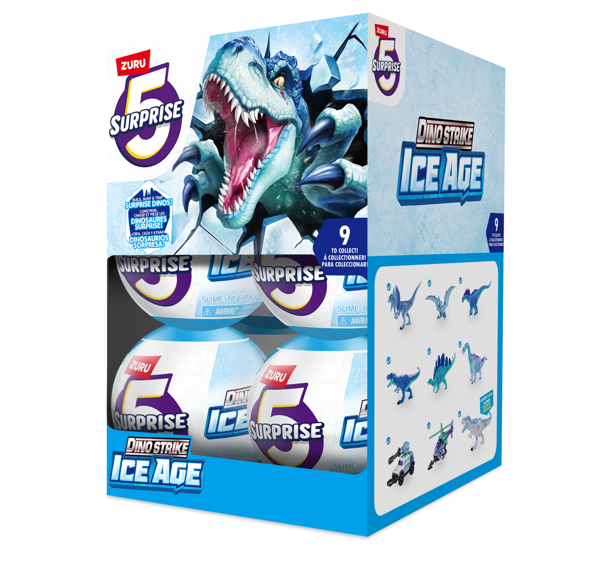 Капсула-сюрприз ZURU 5 Surprise "Дино-битвы" S6 с акс. в асс., дисплей-бокс 12шт.