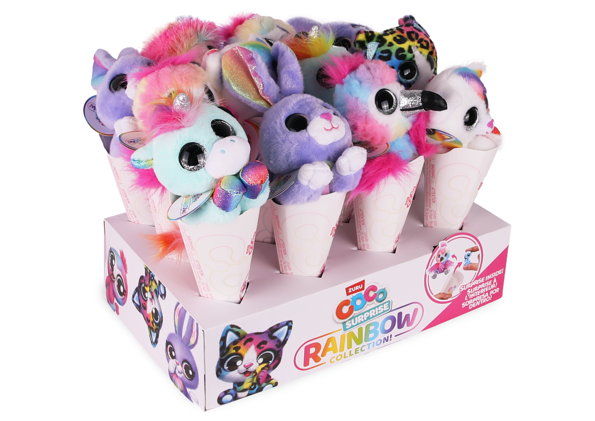 Игрушка ZURU Coco Cones Радужные в асс., дисплей-бокс 12шт.