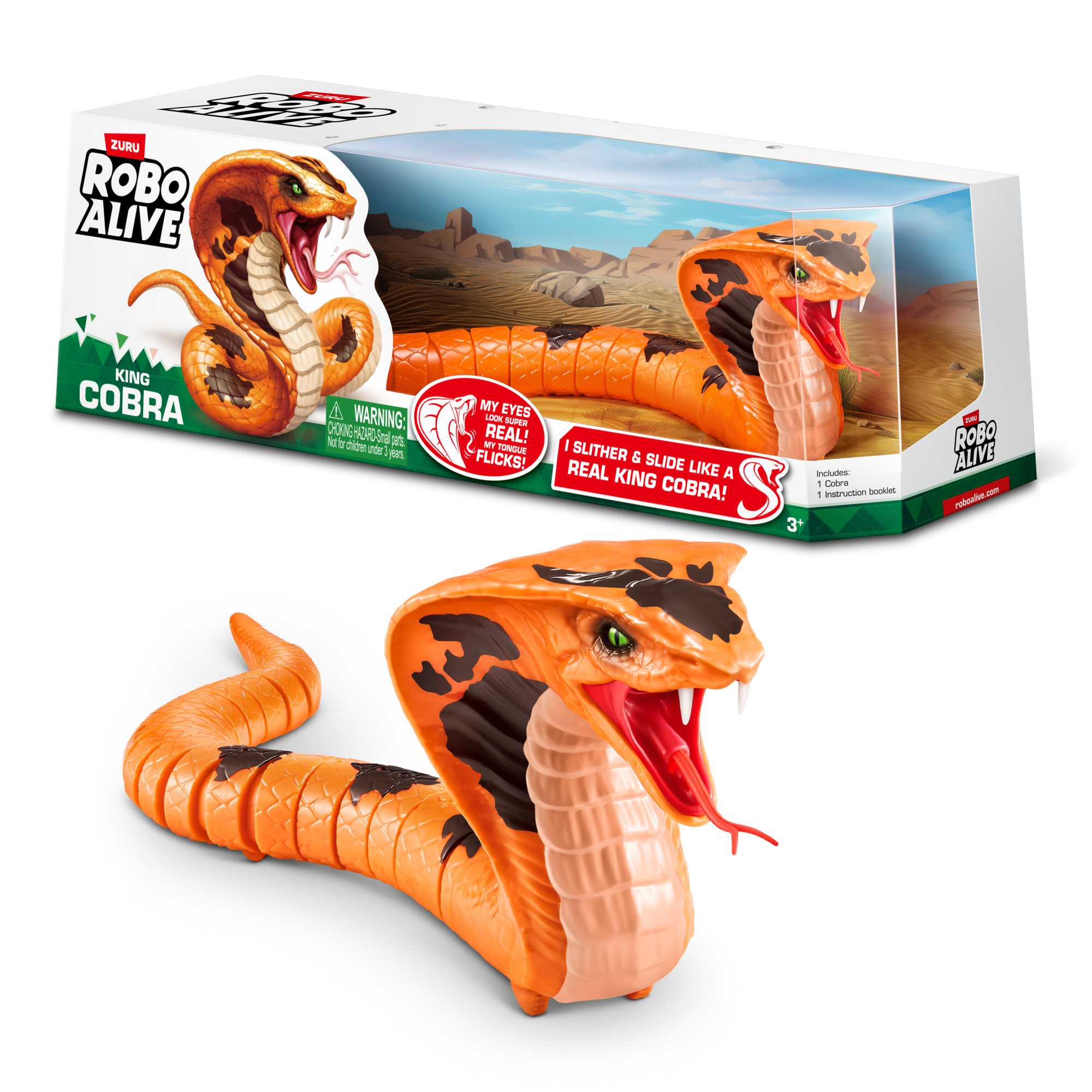 Игрушка ZURU Robo Alive интерактивная Кобра S1