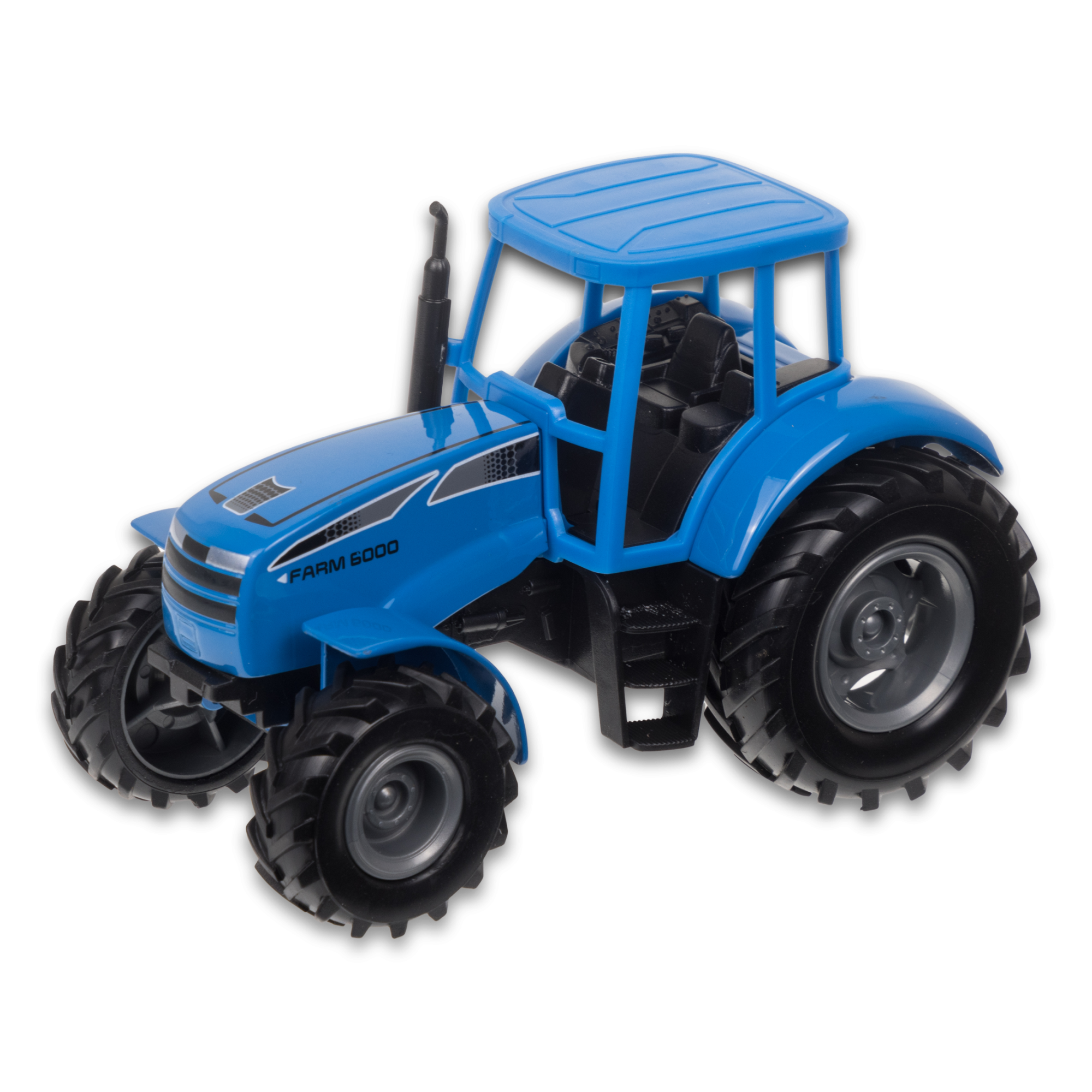 Трактор WELLY 16 см, инерц. мех., синий