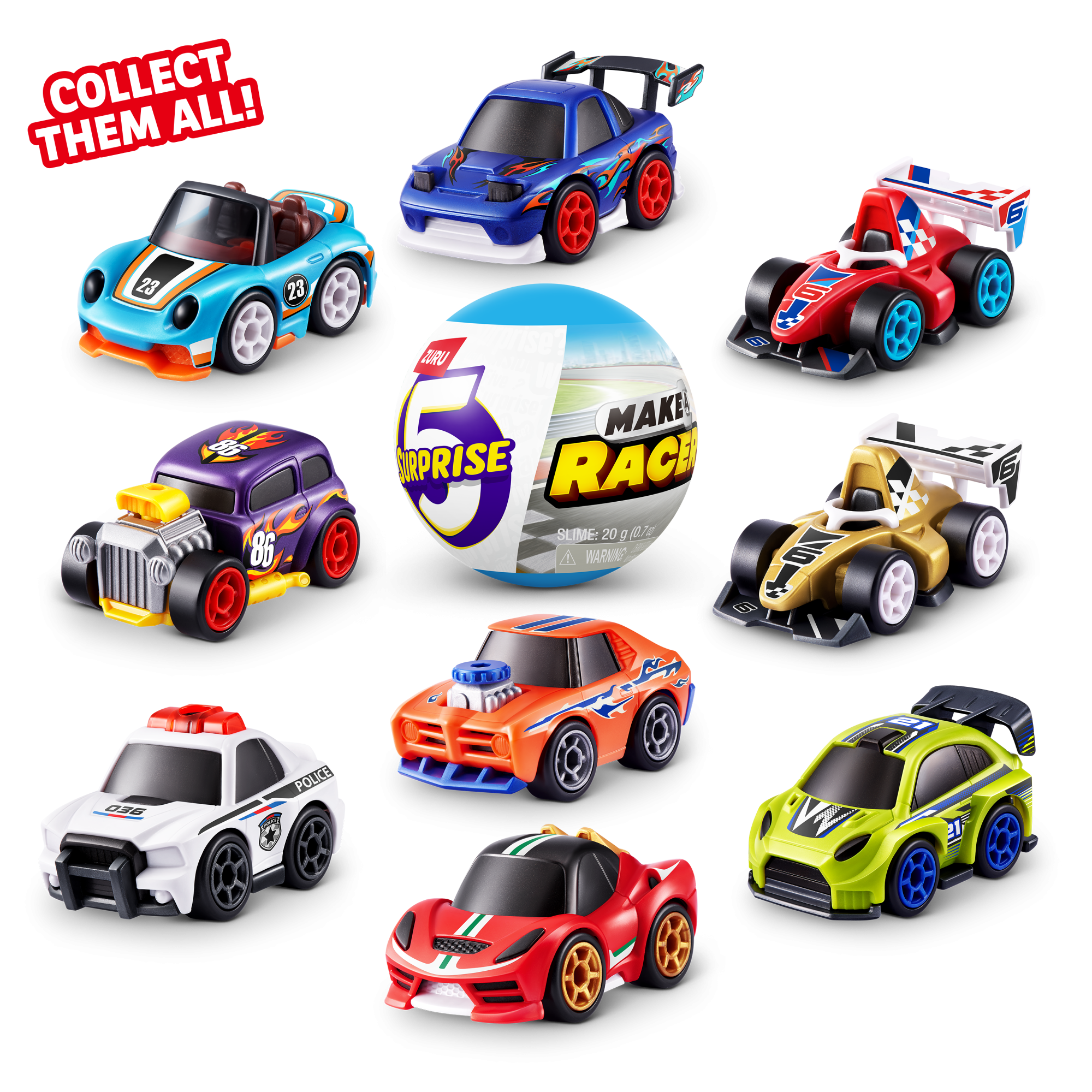 Капсула-сюрприз ZURU 5 Surprise "Твой гоночный болид!" S1 с акс. в асс., дисплей-бокс 13шт