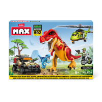 Конструктор ZURU MAX "Дино-Приключения" S1, 592 дет.
