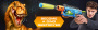 Игровой набор ZURU X-Shot DINO ATTACK Дино Страйкер (бластер, 4 мишени, 16 снарядов)