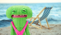 Плюшевая игрушка Zuru Fuggler Smiley O Riley - green