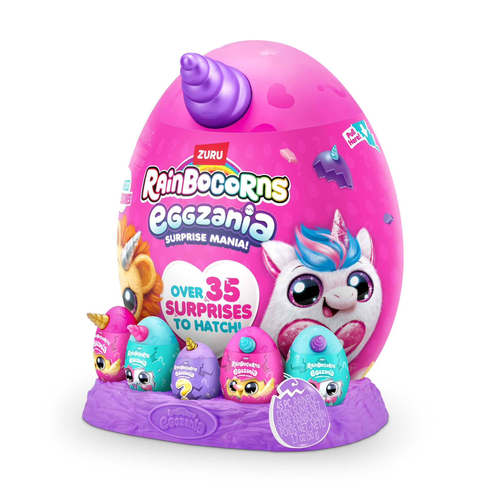 Игровой набор-сюрприз ZURU Rainbocorns Eggzania S1 с акс. в асс.