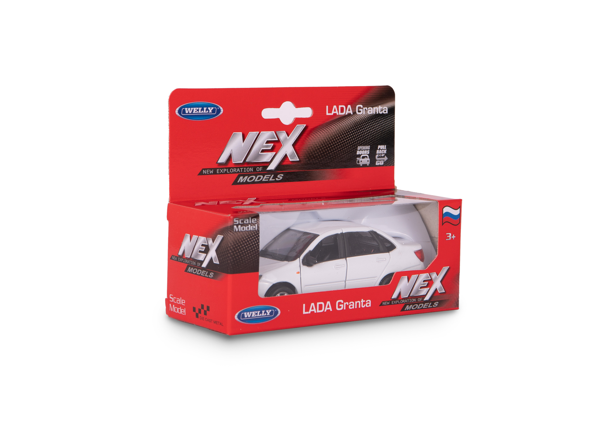 Машинка WELLY 1:38 LADA Granta, пруж. мех., цвет в асс.