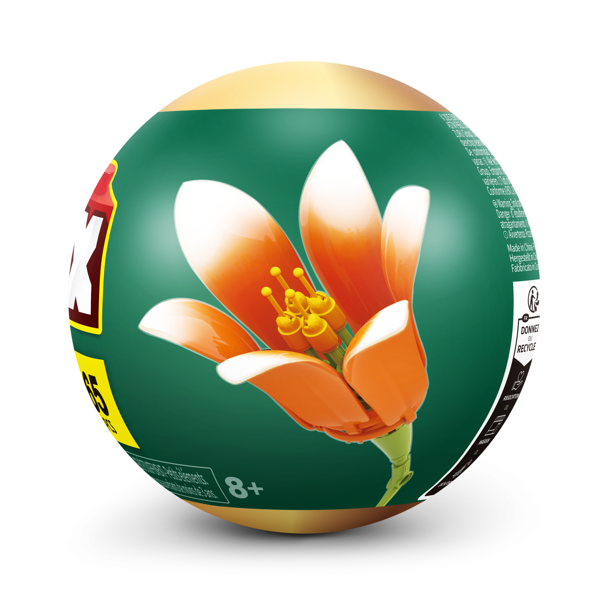 Игровой набор конструктор ZURU MAX Premium Flowers Building Bricks Collection (до 167 деталей)