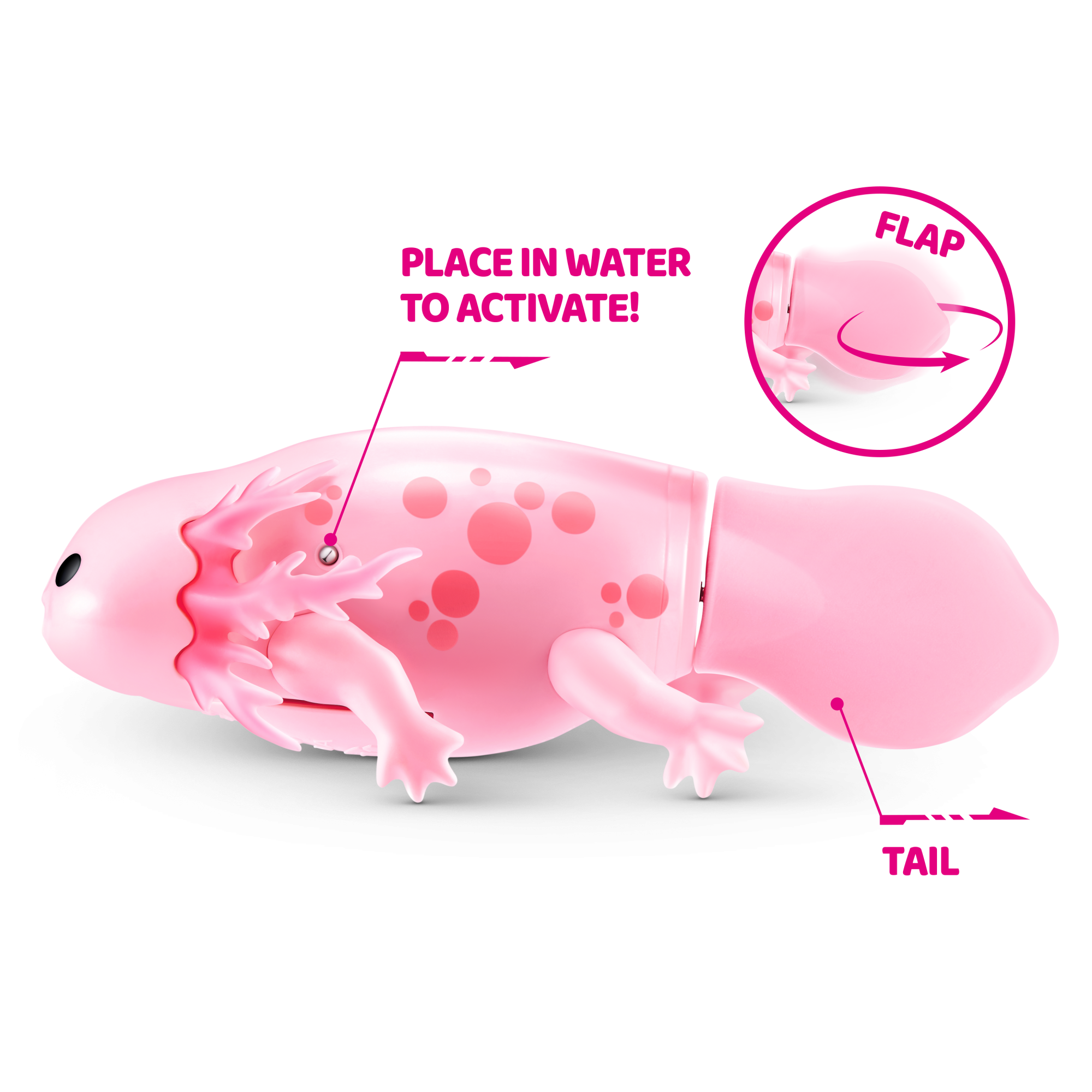 Игрушка ZURU ROBO ALIVE Swimming Axolotls плавающий Аксолотль, в асс.