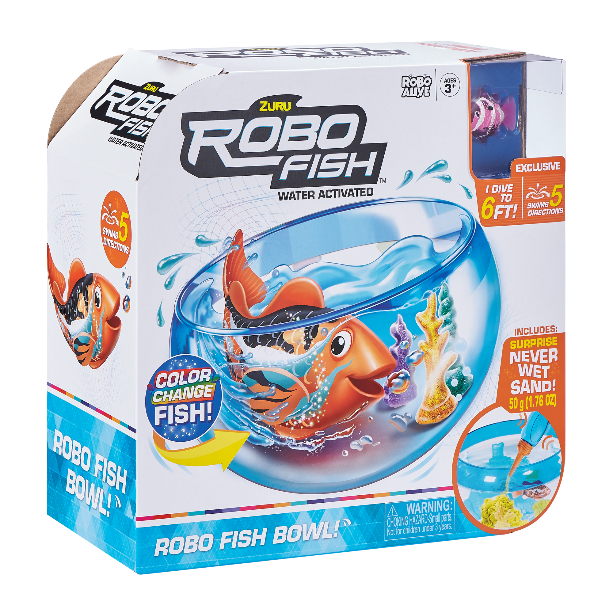 Игровой набор ZURU Robo Alive интерактивный Аквариум с рыбкой в асс.