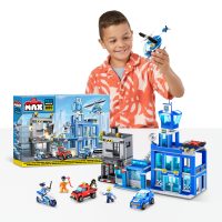 Конструктор ZURU MAX "Городские приключения" Полицейский участок S1, 889 дет.