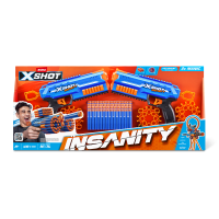 Игровой набор ZURU X-Shot INSANITY Мэник ДУО (2 бластера, 48 снарядов)