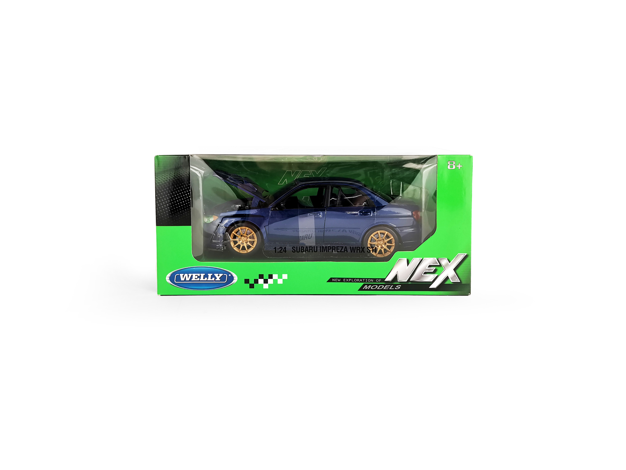 Машинка WELLY 1:24 Subaru Impreza WRX STI, синий