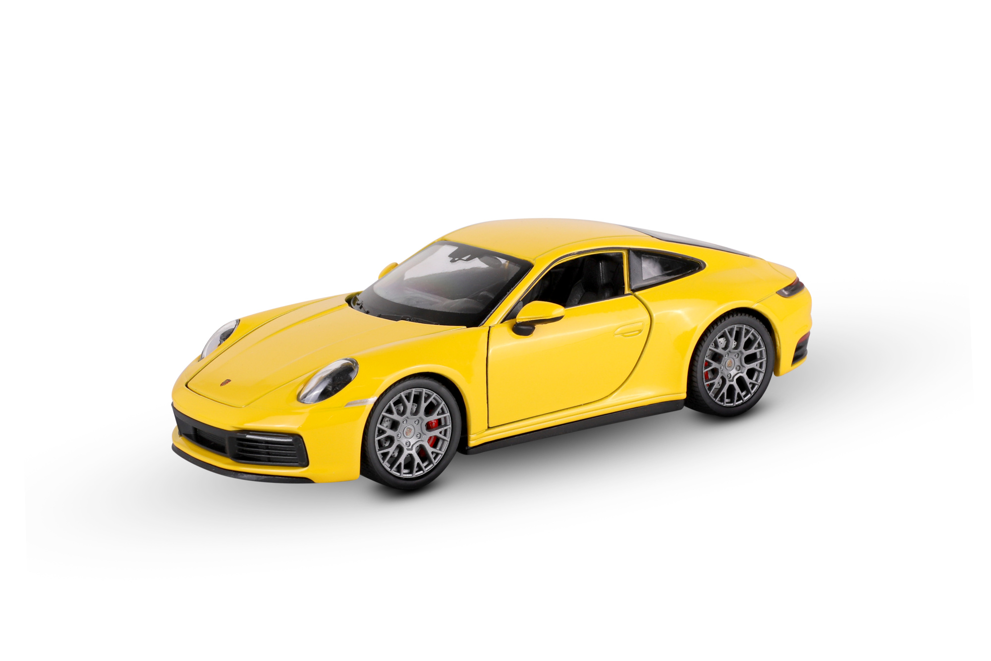 Машинка WELLY 1:24 Porsche 911 Carrera S4, желтый