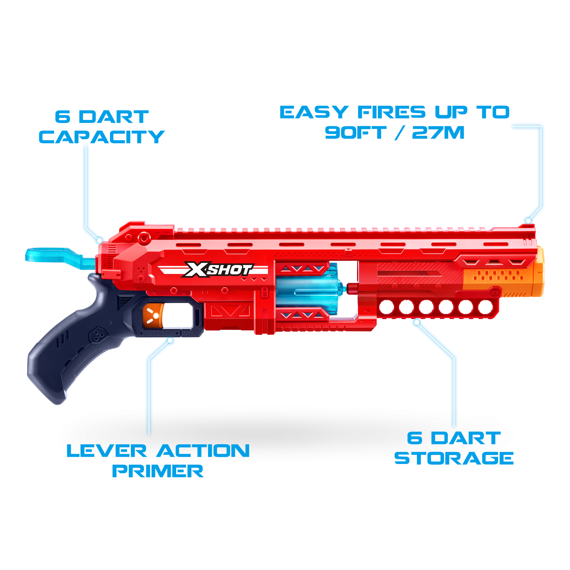 Игровой набор ZURU X-Shot EXCEL Калибер (бластер, 16 снарядов)