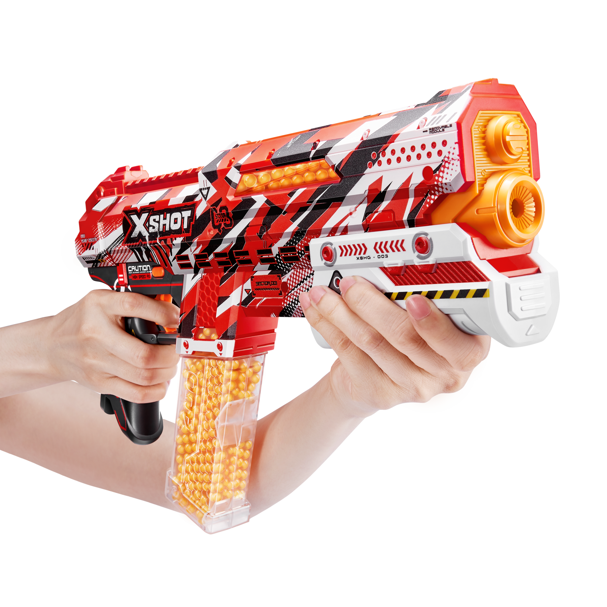 Игровой набор ZURU X-Shot HYPERGEL Клатч (бластер, 5000 снарядов-гранул, защитные очки)