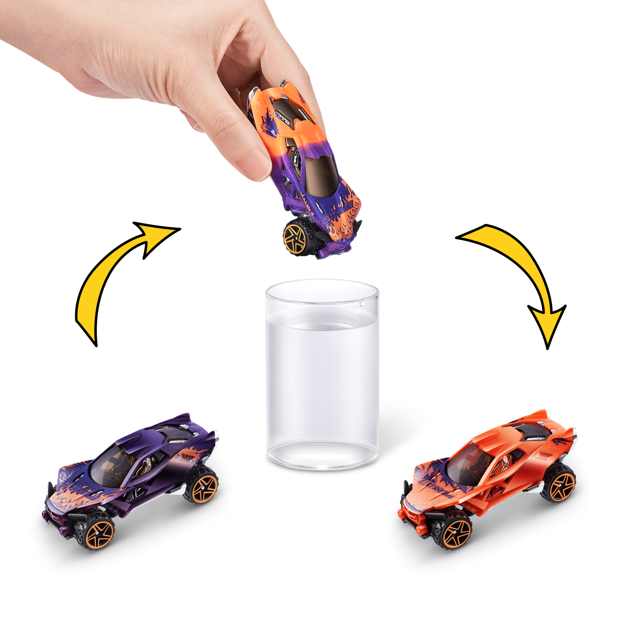 Набор машинок ZURU Metal Machines хамелеон в асс., 3шт.