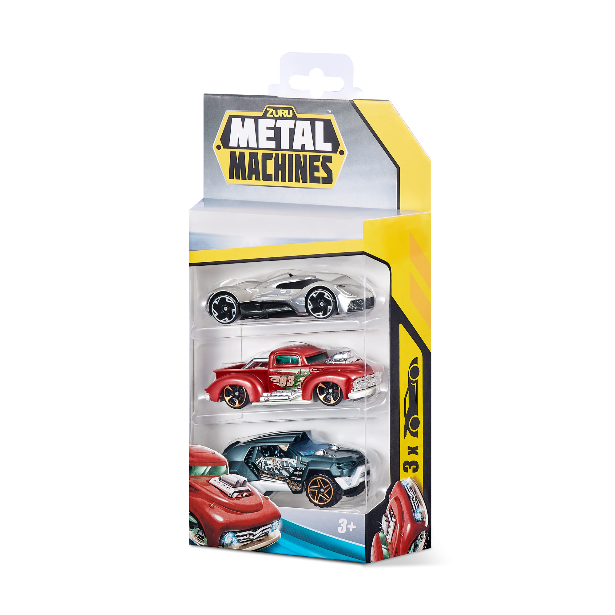 Набор машинок ZURU Metal Machines в асс., 3шт.