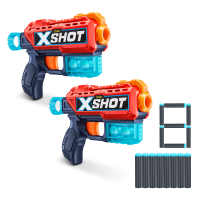 Игровой набор ZURU X-Shot EXCEL Кикбэк ДУО (2 бластера, 6 мишеней, 8 снарядов)